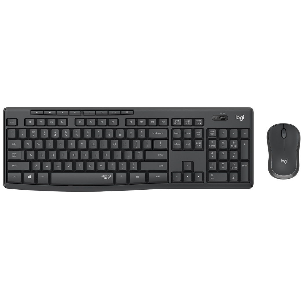Combo Teclado y Mouse Inalámbrico Logitech MK295 Silent Español USB Negro 1