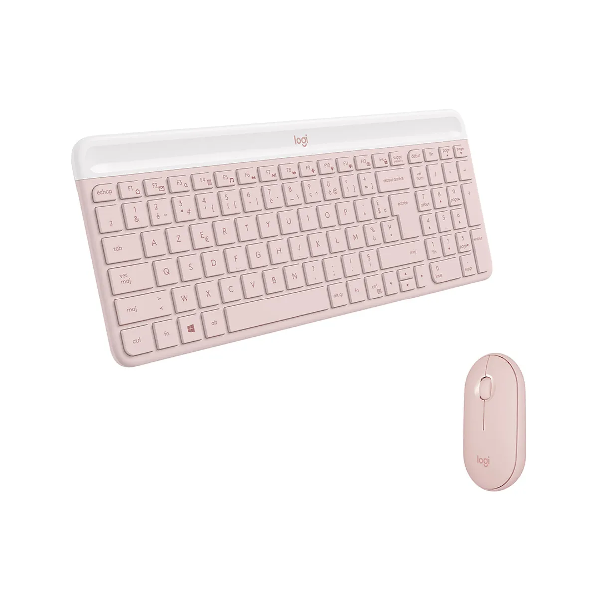 Combo Inalámbrico Logitech MK470 Rosado Español 2