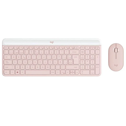 Combo Inalámbrico Logitech MK470 Rosado Español