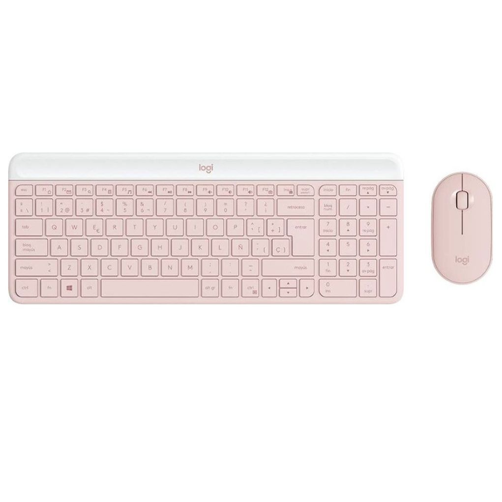 Combo Inalámbrico Logitech MK470 Rosado Español 1
