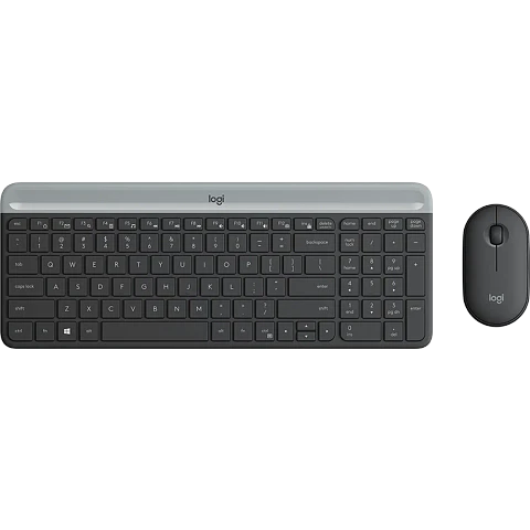 Combo Teclado y Mouse Inalámbrico Logitech MK470 Slim Español Grafito