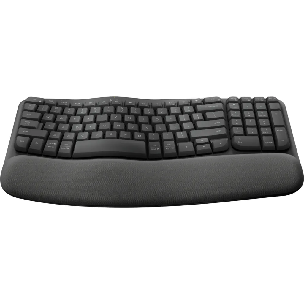 Teclado Ergonómico Inalámbrico Logitech Wave Keys Español Bluetooth Grafito 4