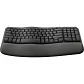 Teclado Ergonómico Inalámbrico Logitech Wave Keys Español Bluetooth Grafito - Miniatura 4
