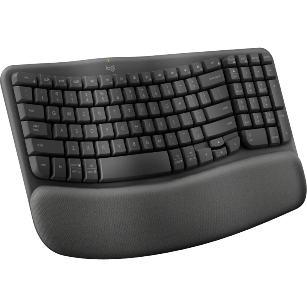 Teclado Ergonómico Inalámbrico Logitech Wave Keys Español Bluetooth Grafito 2