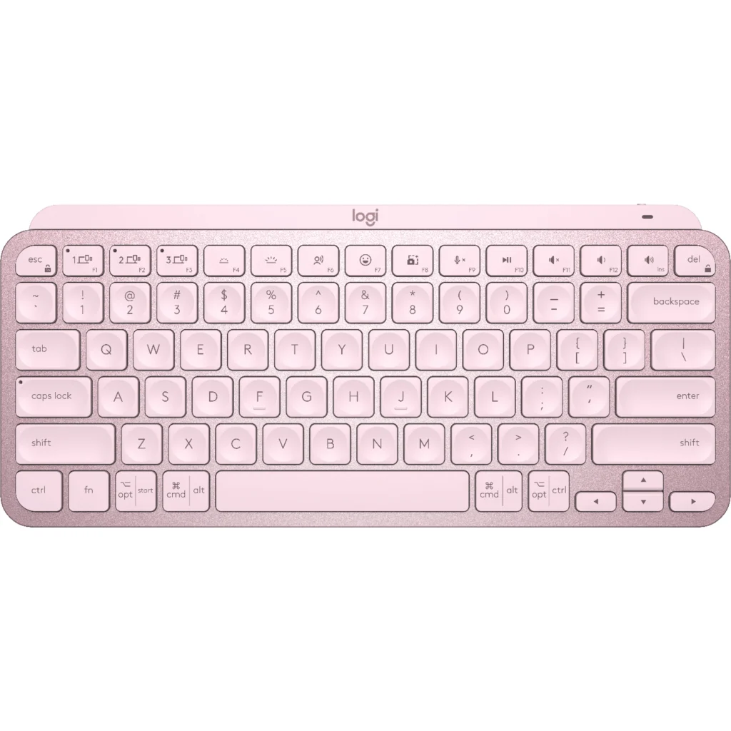 Teclado Inalámbrico Logitech MX Keys Mini Rosado Español 4