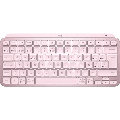 Teclado Inalámbrico Logitech MX Keys Mini Rosado Español