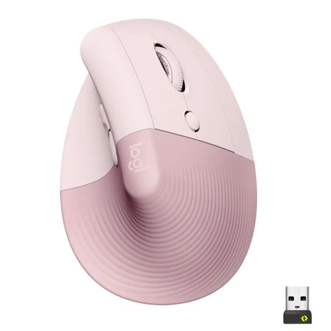 Mouse Inalámbrico Logitech Lift Vertical Rosado 1