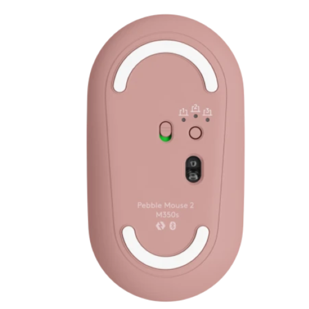 Mouse Bluetooth Logitech Pebble Mouse 2 M350s Rosado 2