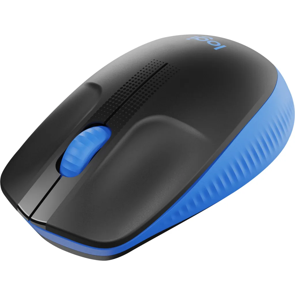 Mouse Inalámbrico Logitech M190 Negro/Azul 3