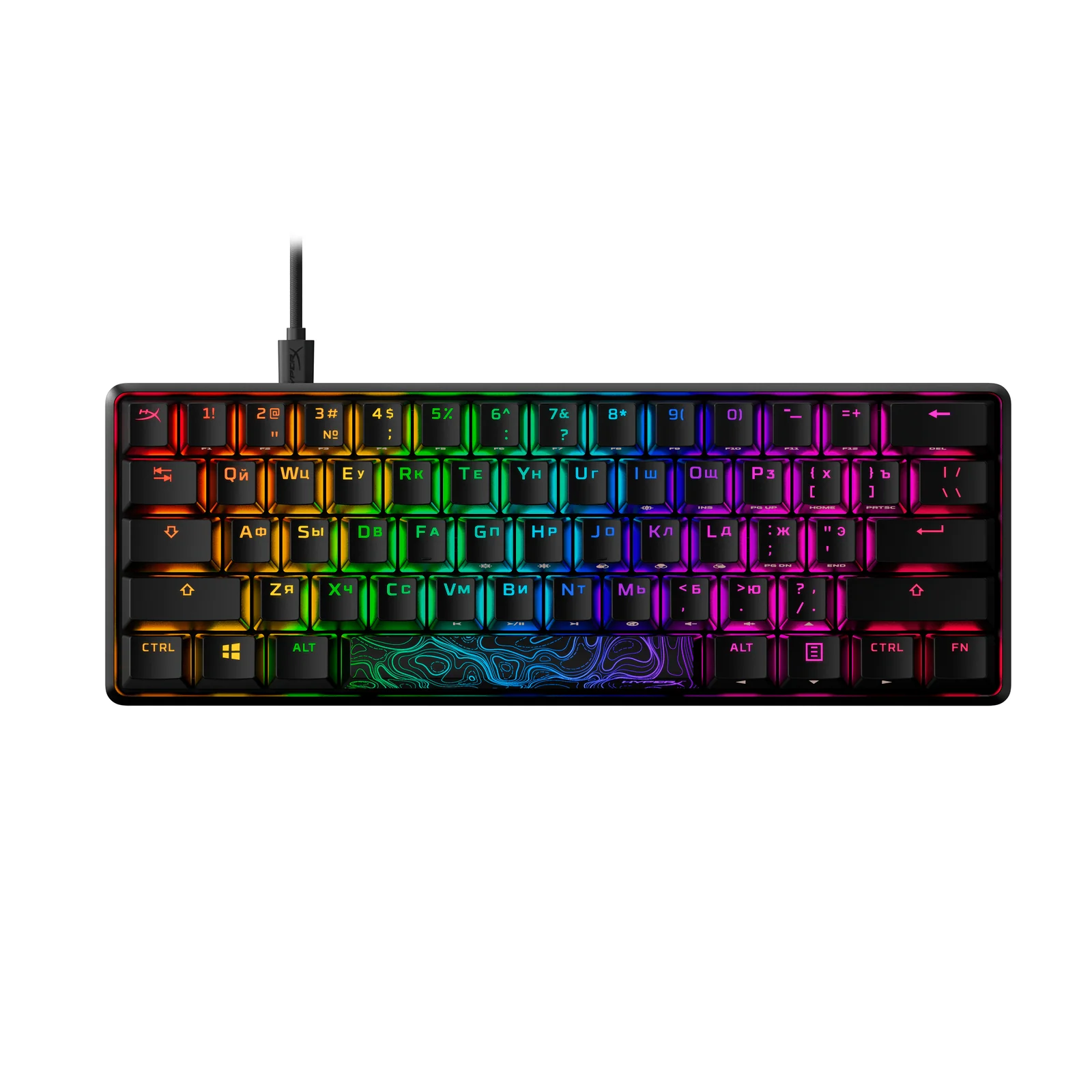Teclado Mecánico HyperX Alloy Origins 60 Red US 1