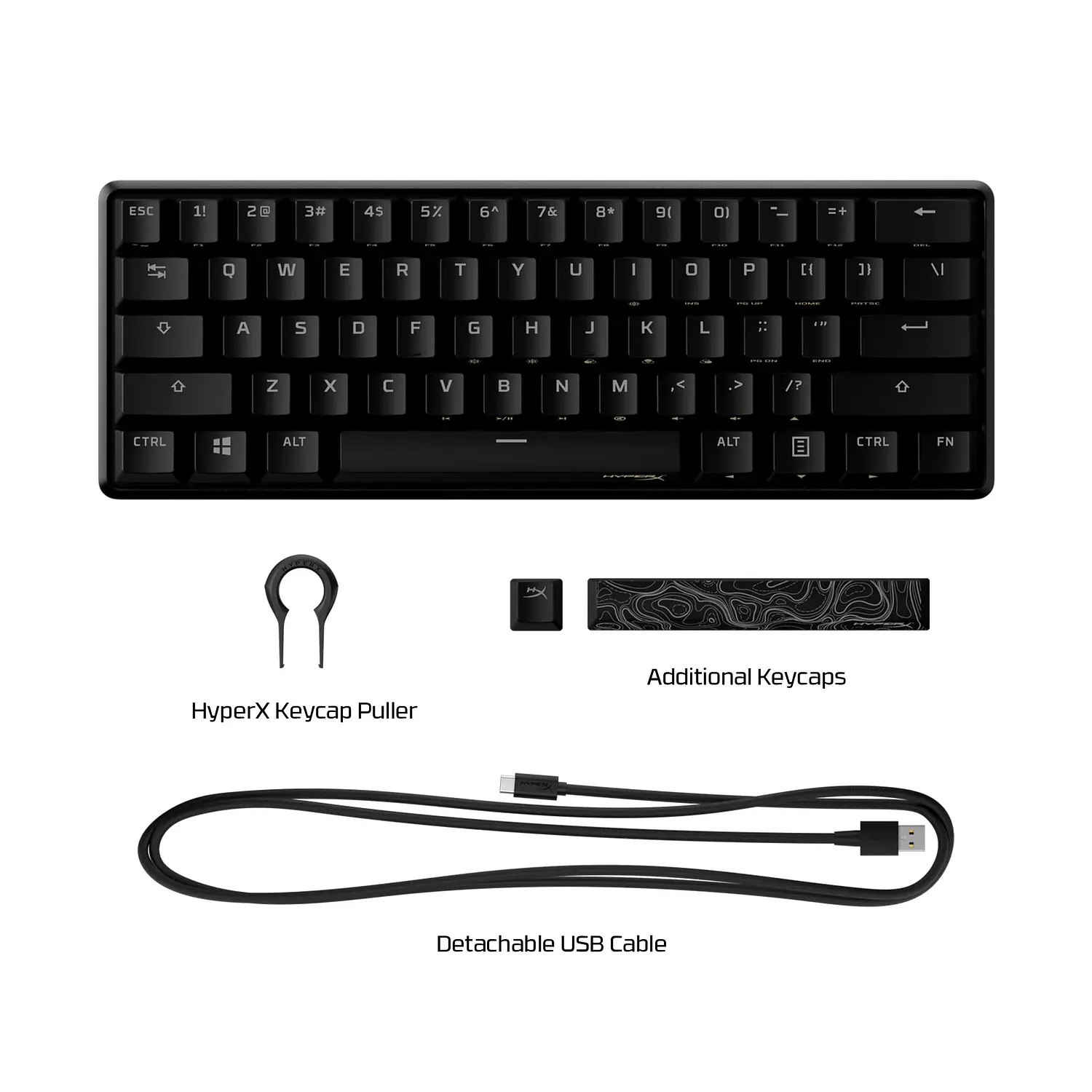 Teclado Mecánico HyperX Alloy Origins 60 Red US 4