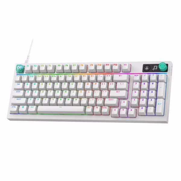 Teclado Mecánico Gamer Logitech G316 X 98% RGB Hot Swap Blanco Ingles 4