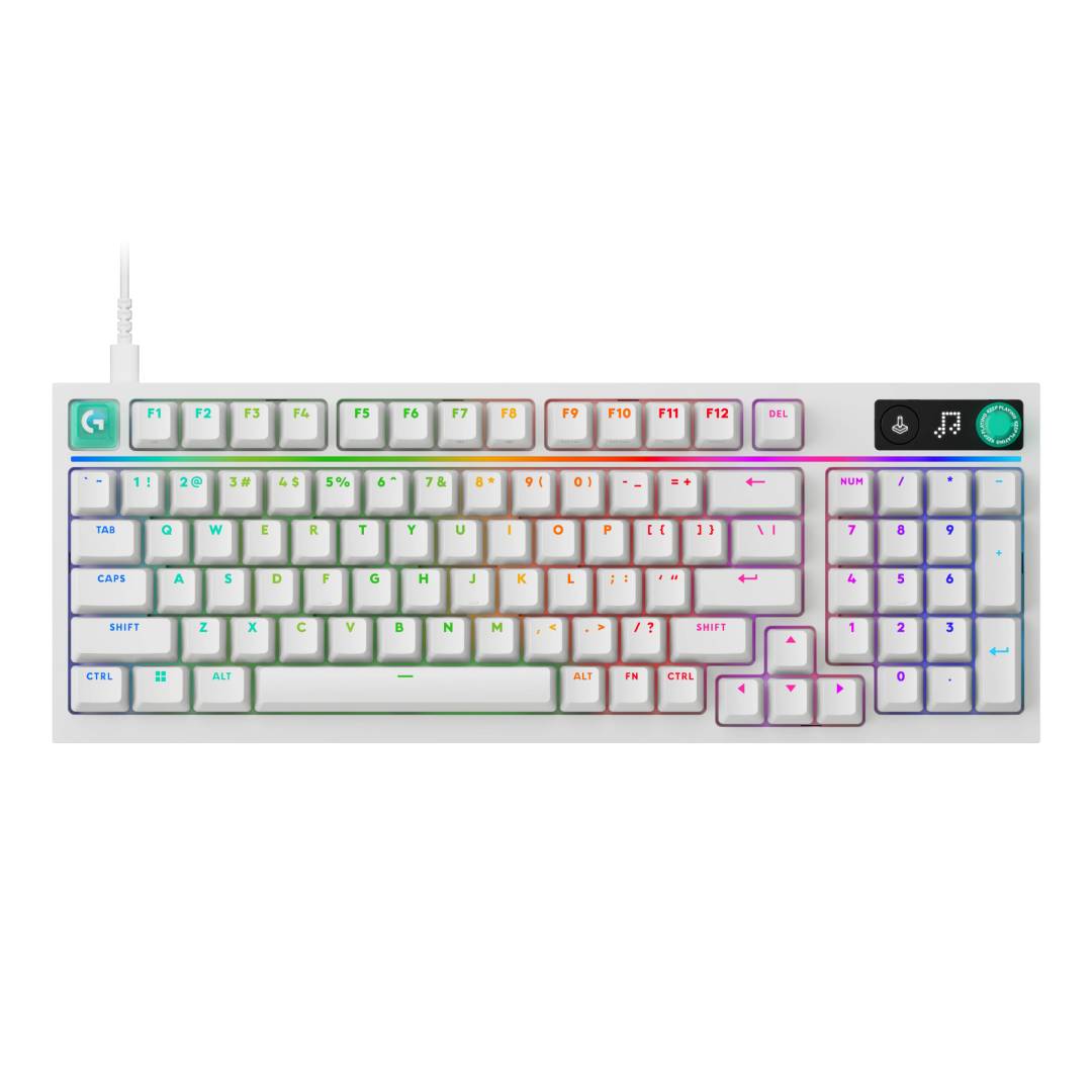 Teclado Mecánico Gamer Logitech G316 X 98% RGB Hot Swap Blanco Ingles 1