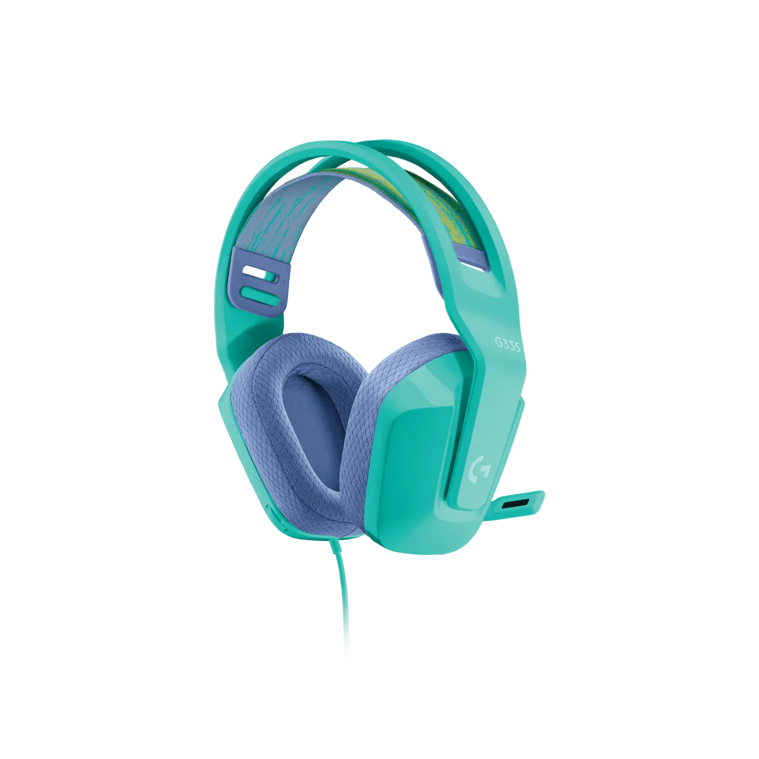 Audífonos Gamer Logitech G335 3.5 mm con Micrófono Multiplataforma Menta 1