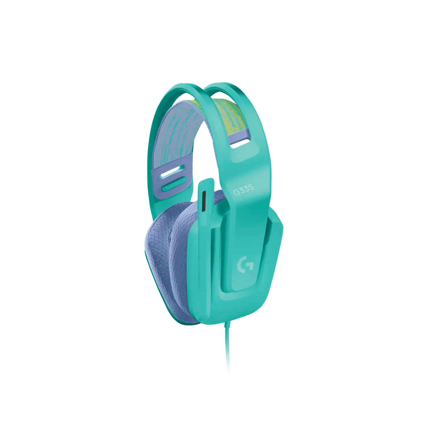 Audífonos Gamer Logitech G335 3.5 mm con Micrófono Multiplataforma Menta 3
