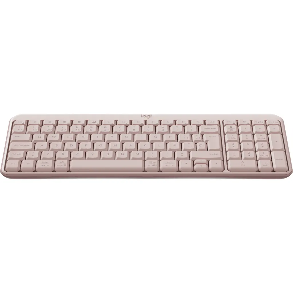 Teclado Bluetooth Logitech K250 Rosado Español 3
