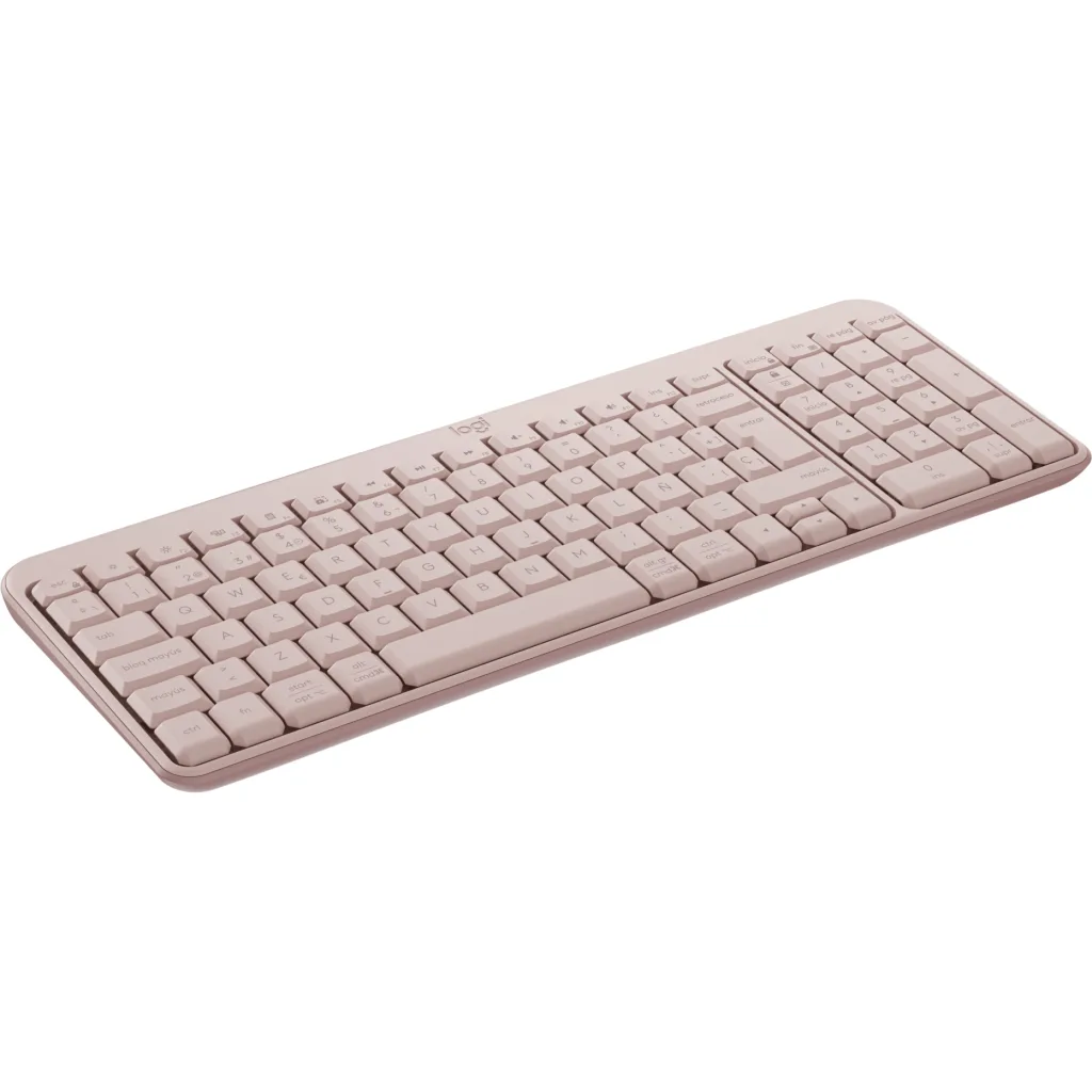 Teclado Bluetooth Logitech K250 Rosado Español 4