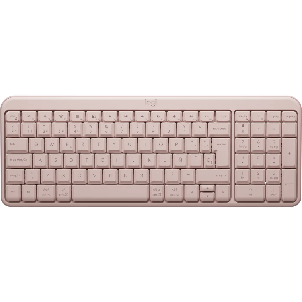 Teclado Bluetooth Logitech K250 Rosado Español 1