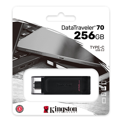 Pendrive Kingston DataTraveler 70 256GB USB-C 3.2 Gen 1 2
