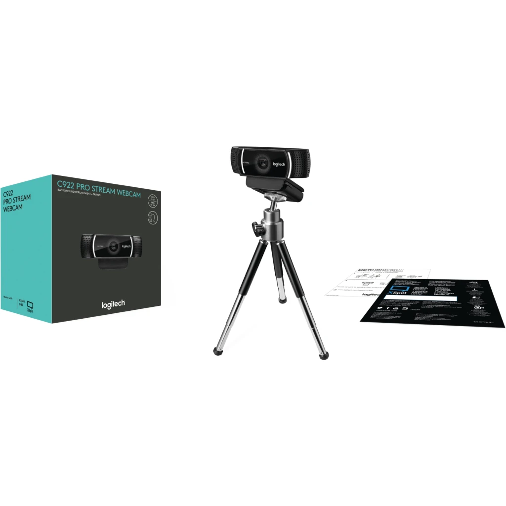 Cámara Web Logitech C922 Pro Stream Full HD 1080p USB 2