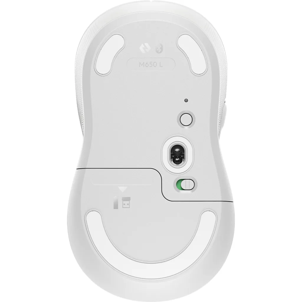 Mouse Inalámbrico Logitech Signature M650 L 4000 DPI Blanco Crudo 5