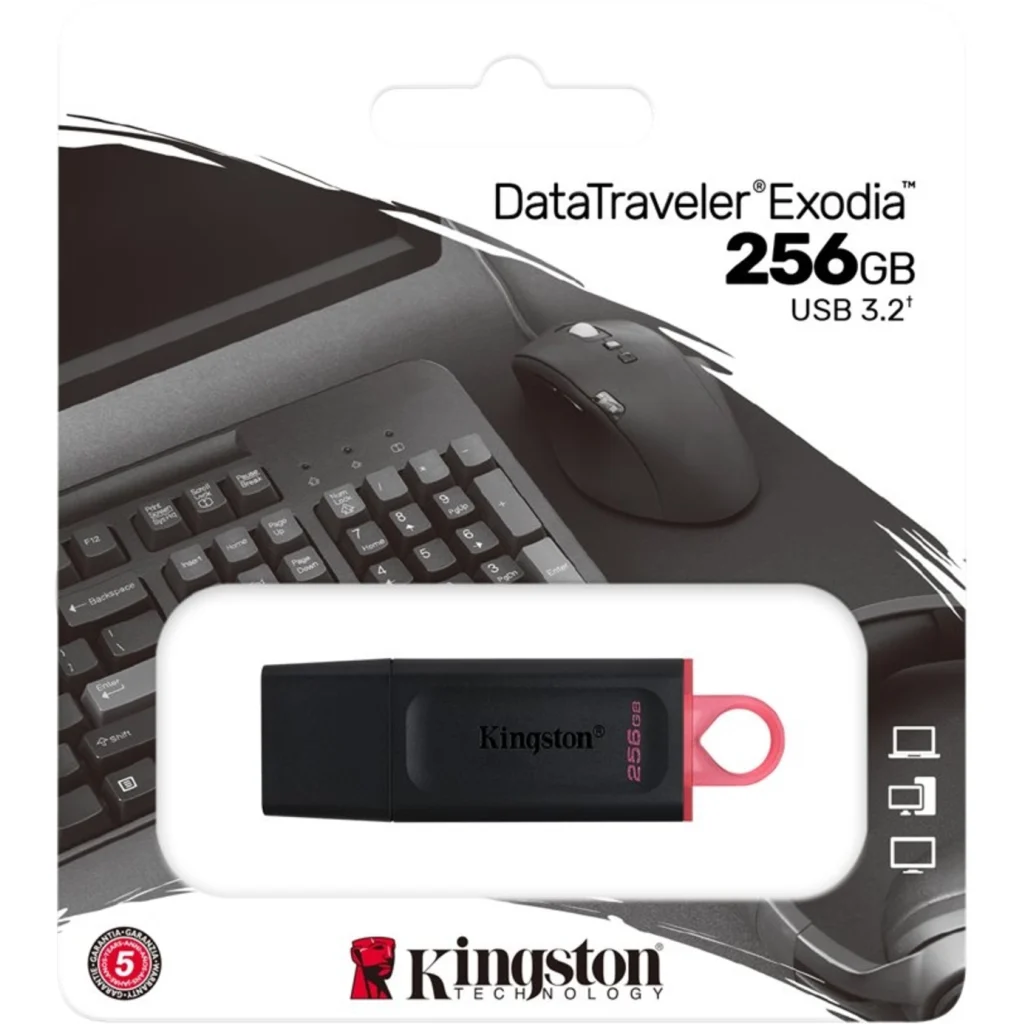 Pendrive Kingston DataTraveler Exodia 256GB USB 3.2 Gen 1 100MB/s  4