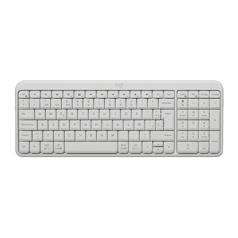 Teclado Bluetooth Logitech K250 Blanco Español
