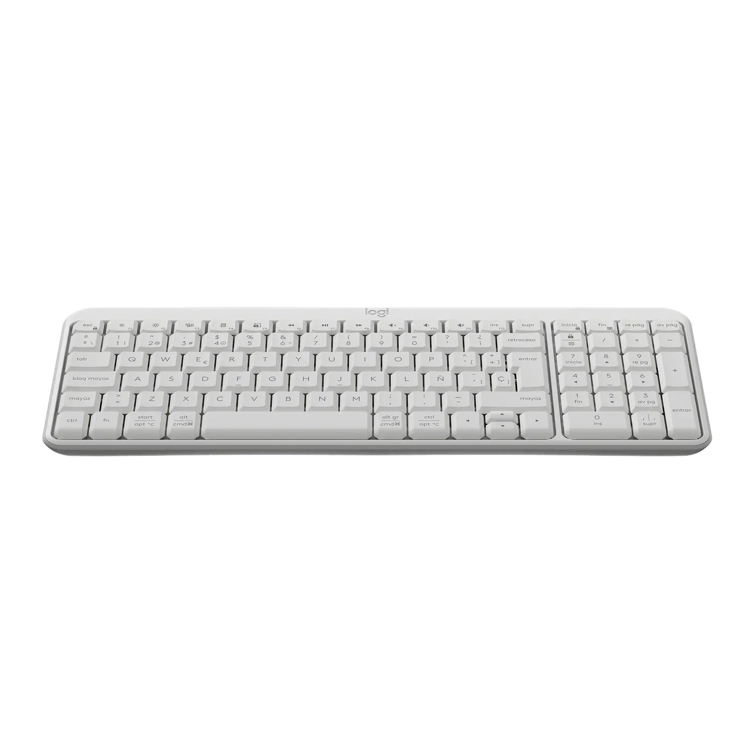 Teclado Bluetooth Logitech K250 Blanco Español 2