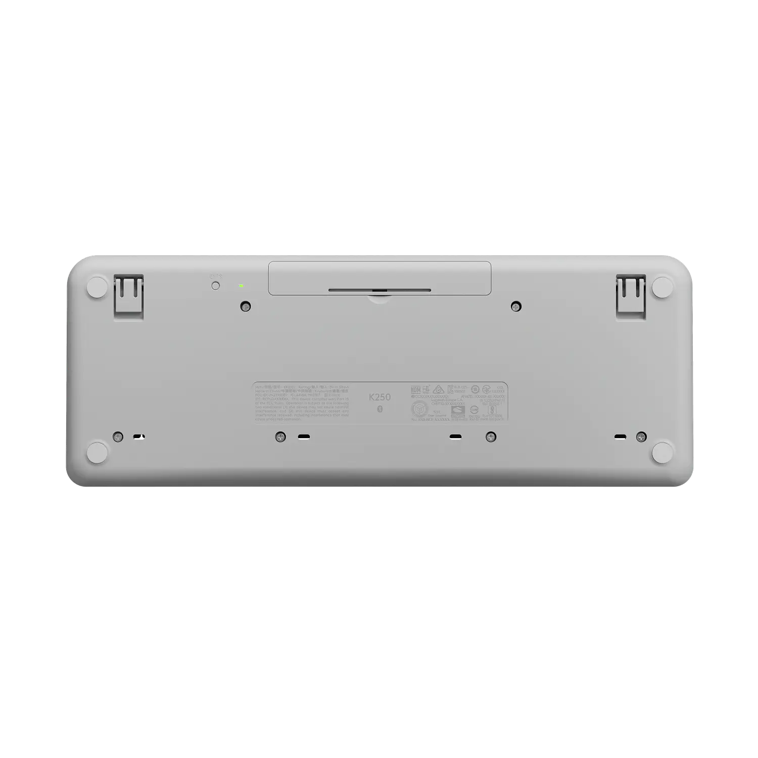 Teclado Bluetooth Logitech K250 Blanco Español 3