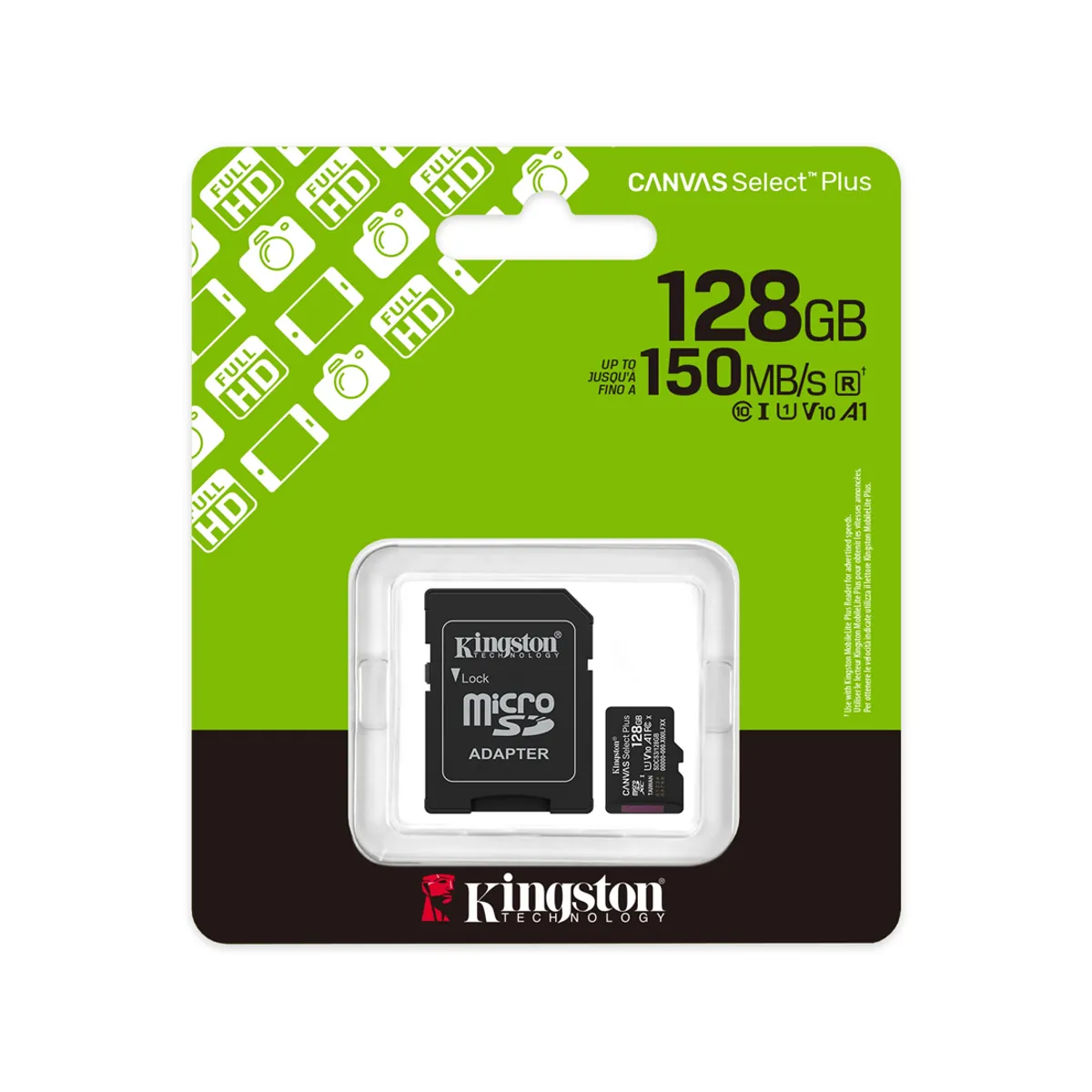 Tarjeta microSD Kingston Canvas Select Plus 128GB 3