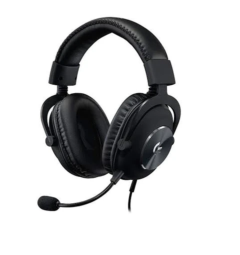 Audífono Gamer Logitech G PRO X Cableado 7.1 Blue VO!CE Negro