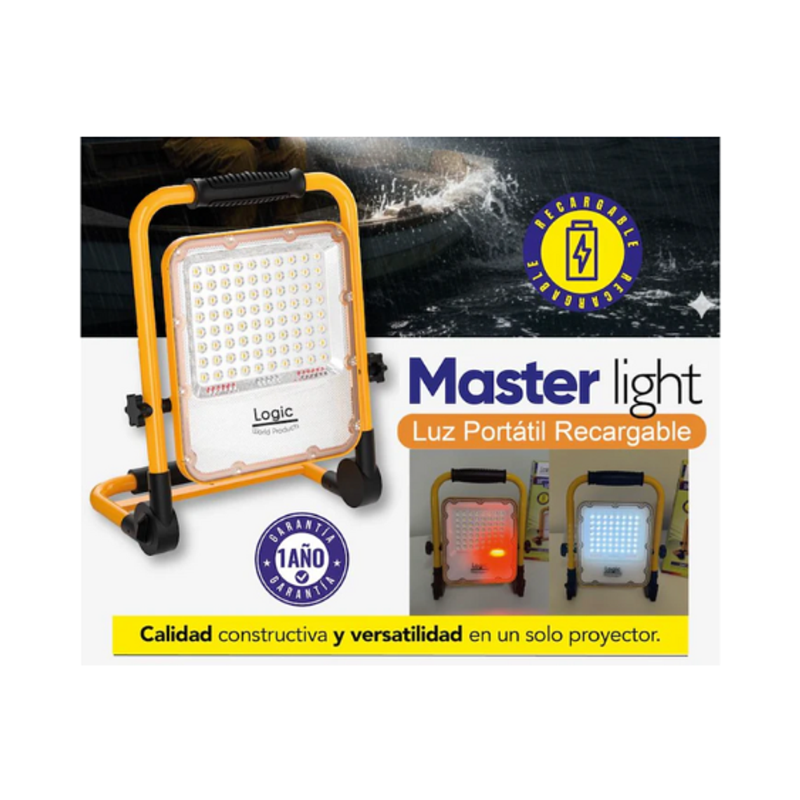 🔦 MASTER LIGHT – Luz Portátil Recargable 30W 2