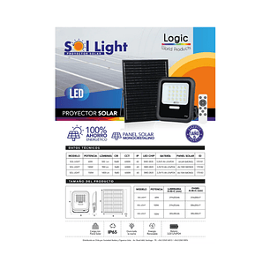 Proyector de Área Solar SOL LIGHT 150W – 1400 lm | Luz 6500K
