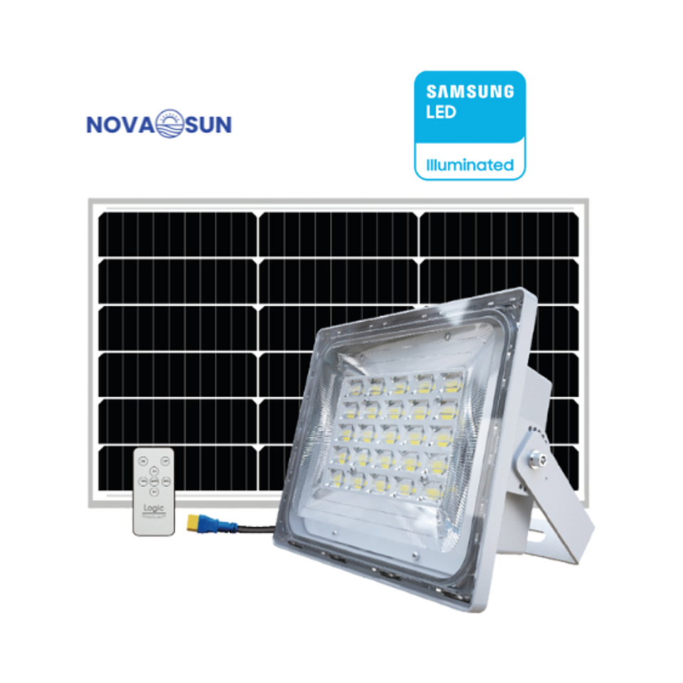 Proyector LED Solar 300W – 1600 lúmenes – All Night Lighting 1