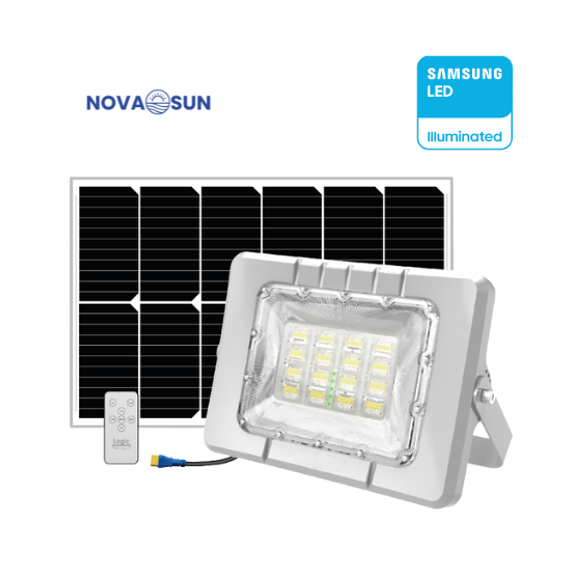 Proyector LED Solar 400W – 2100 lúmenes – All Night Lighting 1