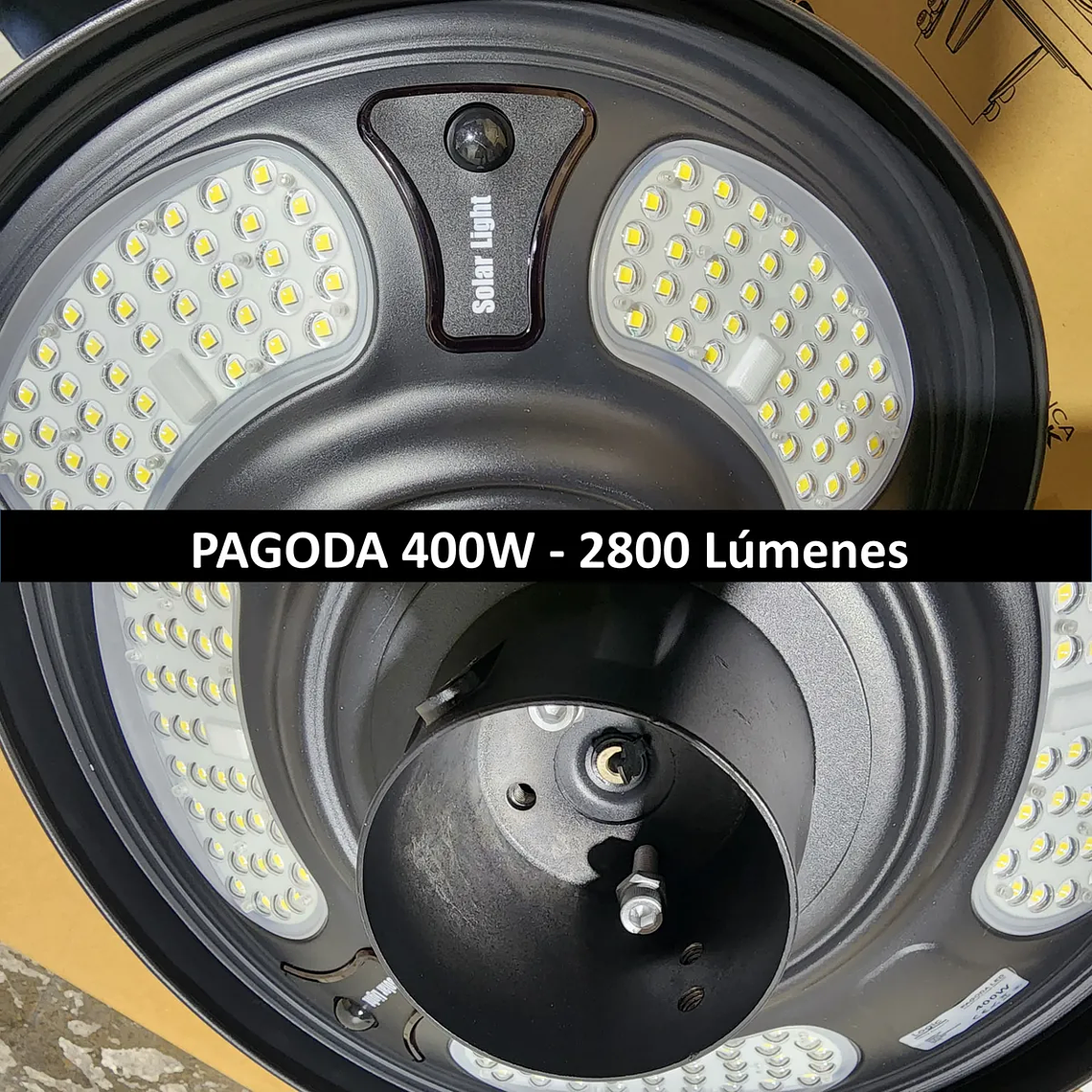 🔆Luminaria Solar LED Pagoda 400W 3