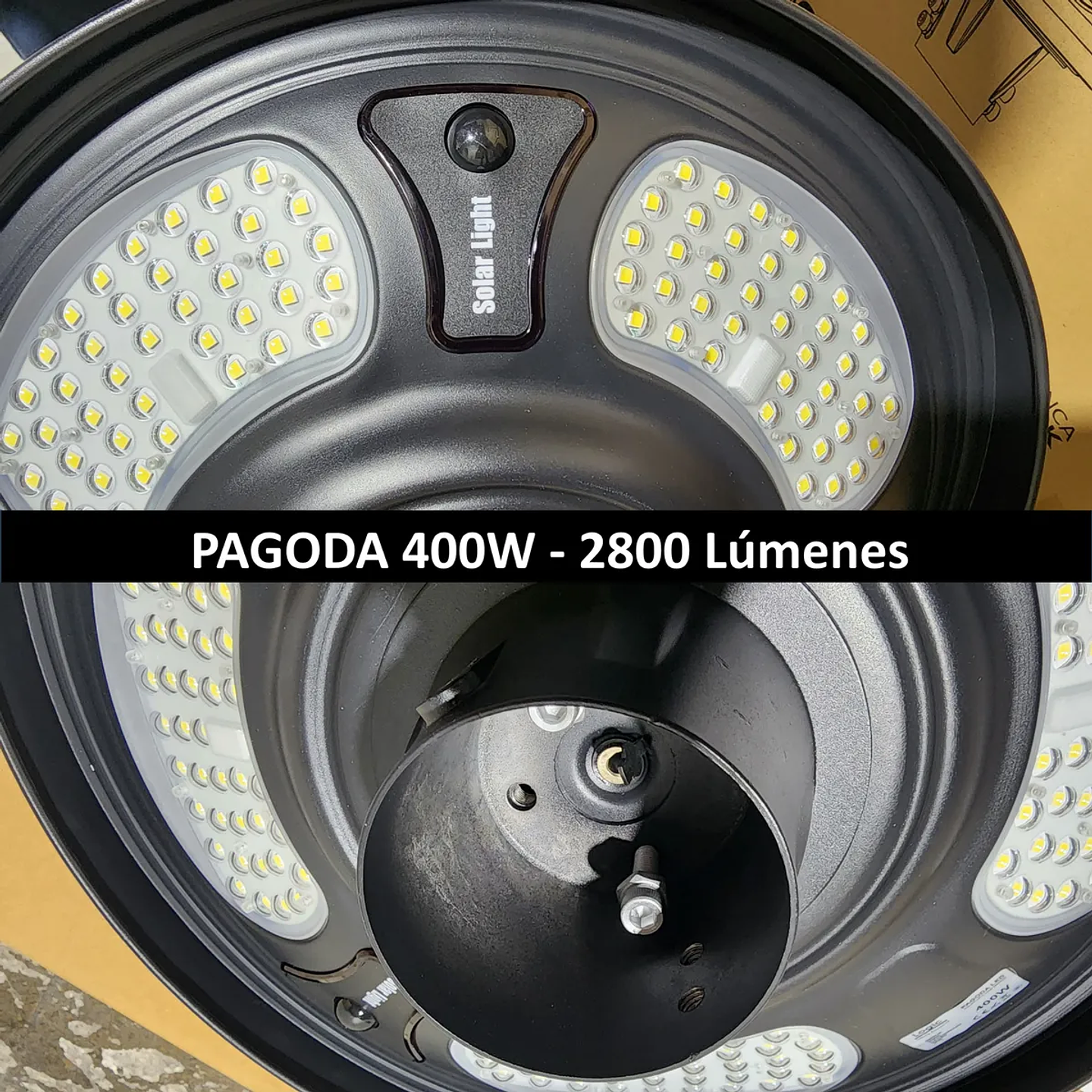 Luminaria Solar LED Pagoda 400W 3