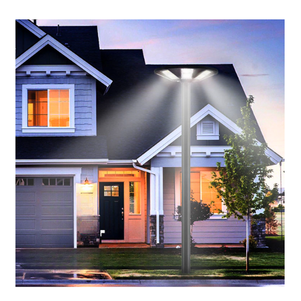 Kit Pagoda Solar 250W + Poste 3m | 2700 lm | Batería 24Ah | IP65 | 120° 2