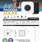 🔆Kit Pagoda Solar 250W + Poste 3m | 2700 lm | Batería 24Ah | IP65 | 120° - Miniatura 3