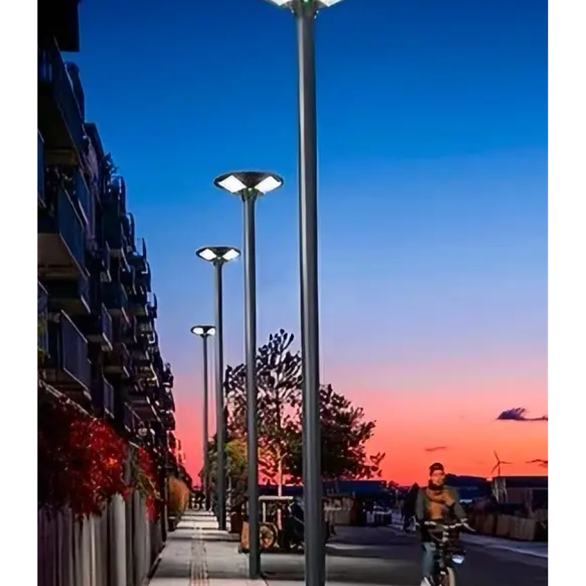 Poste Metálico Armable Sólido 3 Metros 70mm para pagoda S07 150W 1