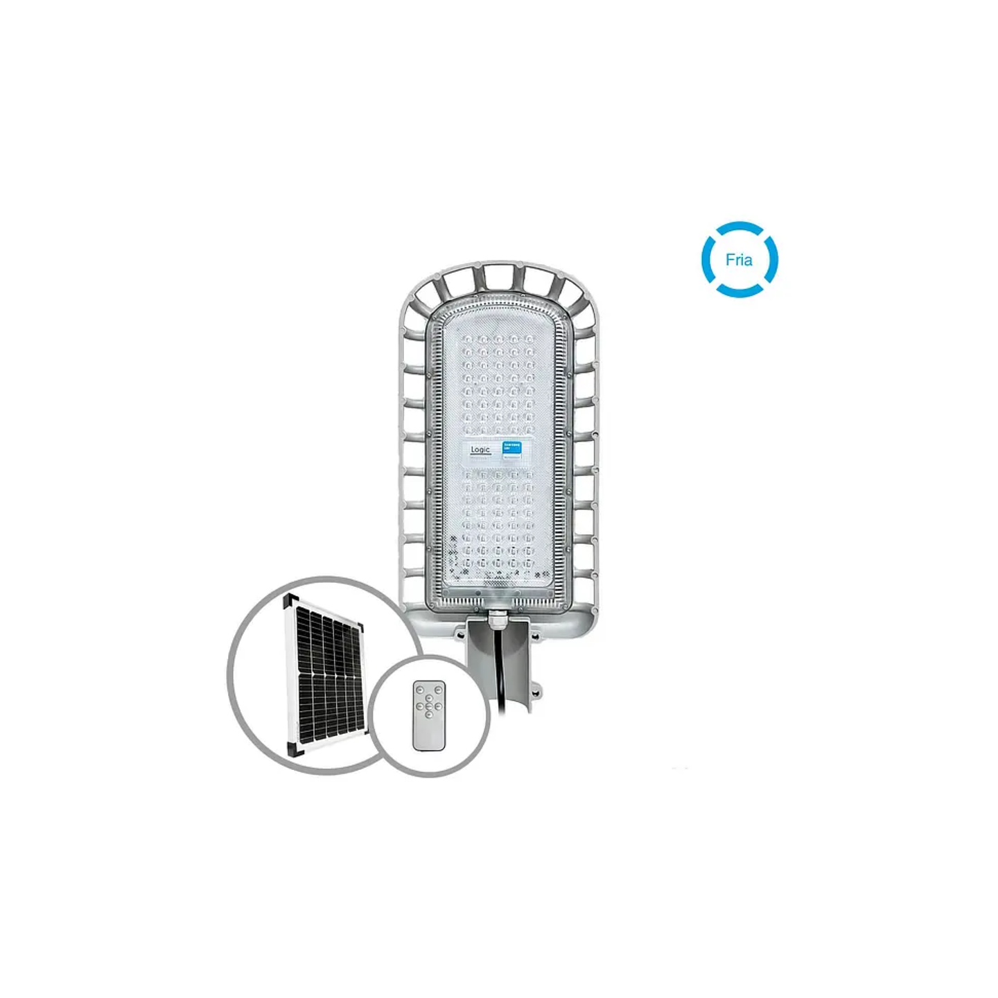 Luminaria Solar 400W – 2200 lm | Panel 30W 1