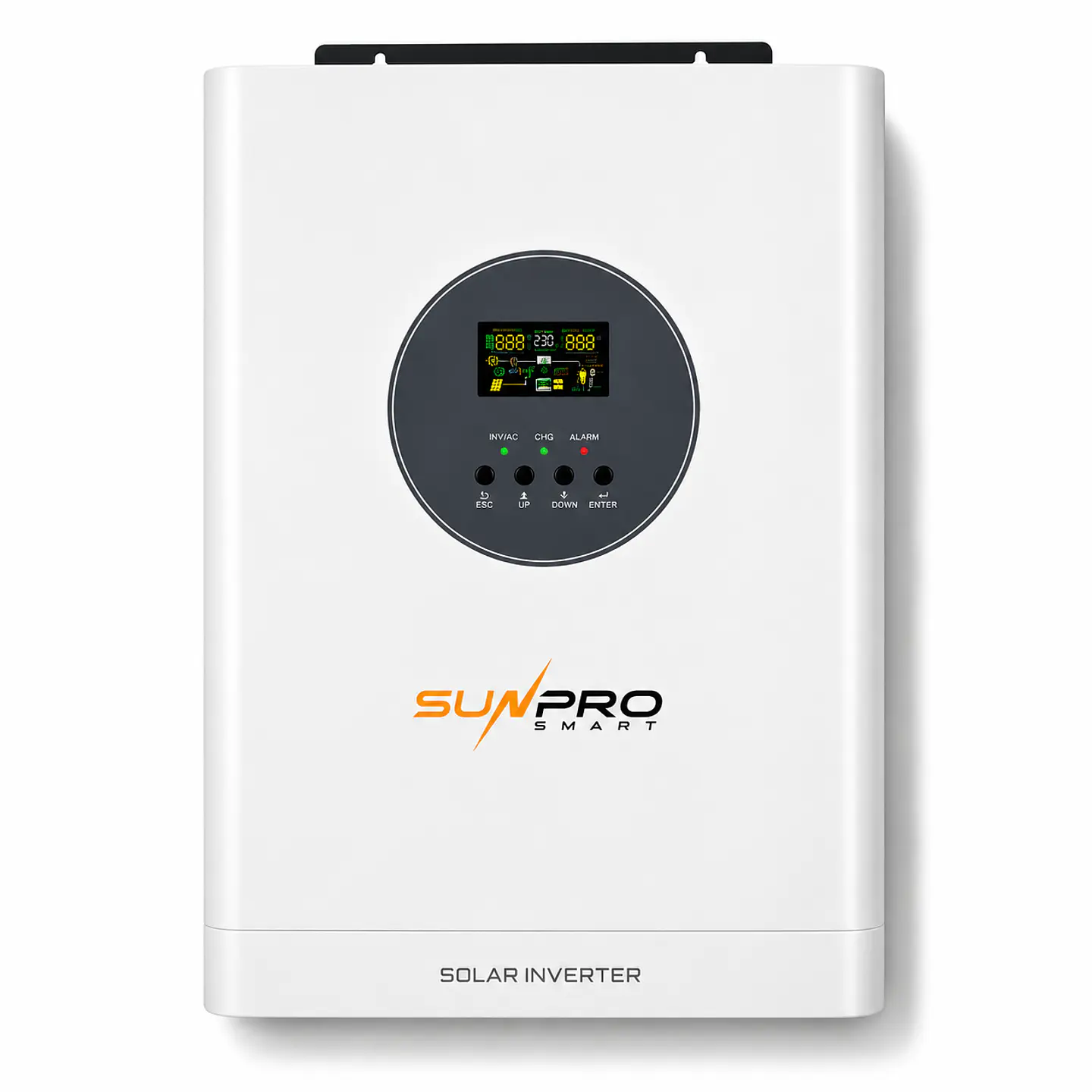 INVERSOR ONDA PURA SUNPRO 6.200W 48VDC 220VAC BUILT IN 100A MPPT 60-500V 1