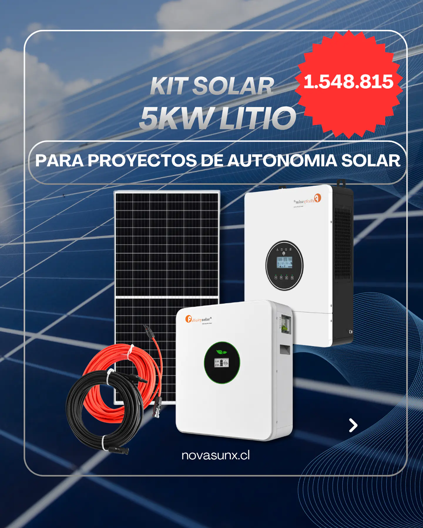 KIT SOLAR 5KWh/día - 24V 1