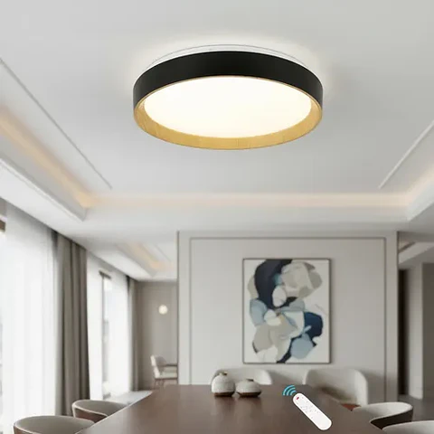 Lámpara de Cielo LED 30W Negra – 2400 lm | Marca: Elegant | Modelo Sellado