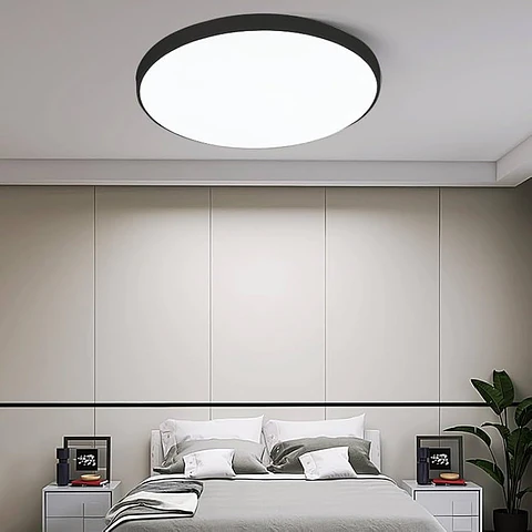 Lámpara de Cielo LED 63W Negra – 5040 lm | Marca: Elegant | Modelo Sellado