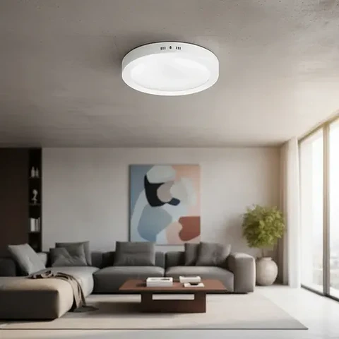 Plafón LED Redondo Sobrepuesto 24W – 1920 lm | Certificado SEC | ECONOMY Premium