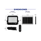 Proyector de Área Solar 150W – 1400 lm | Luz 6500K - Miniatura 2