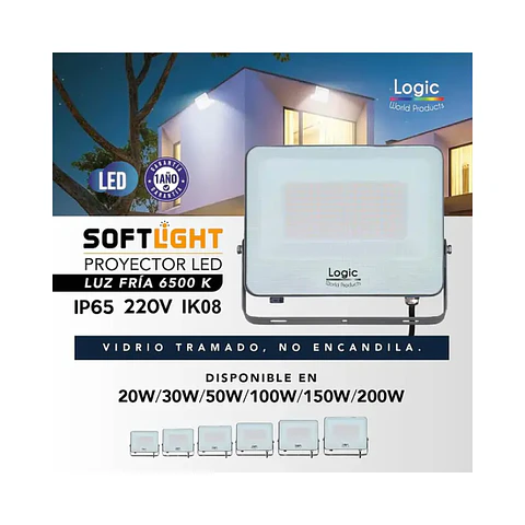 Foco Proyector LED Industrial SOFTLIGHT 100W – 11.000 lm | Luz Ámbar 1700K (Efecto Sodio)