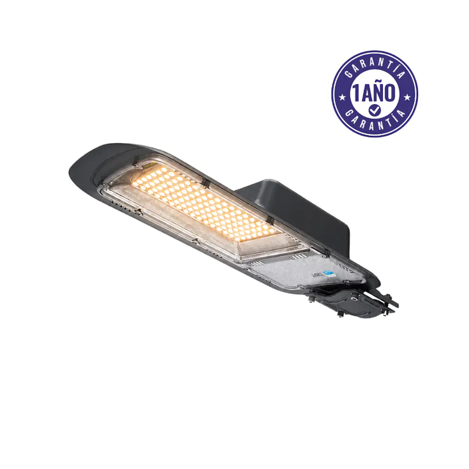 Luminaria Solar Pública Con DS01 3000Lm 1700K Luz Cálida IP65 IK10 - Farola Exterior Alumbrado Público Panel 45W 1