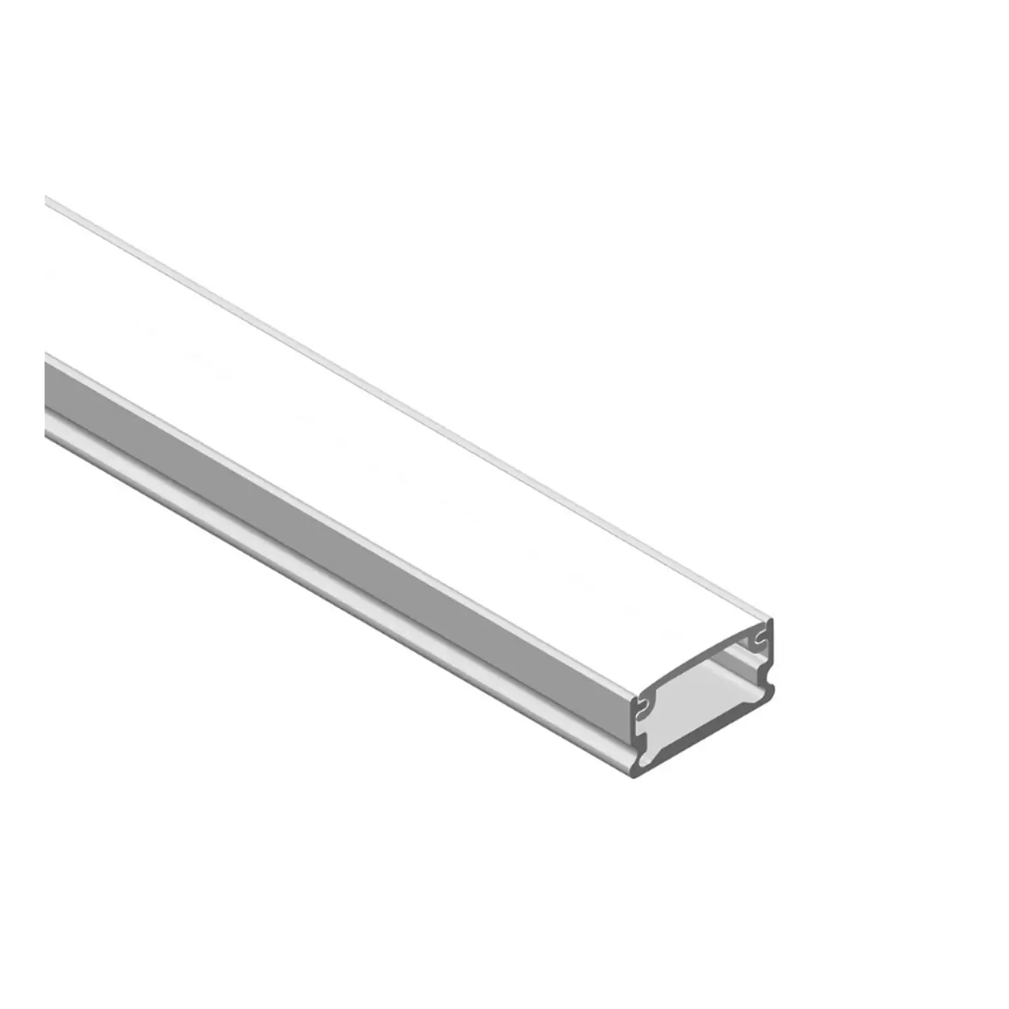 Perfil de Aluminio Blanco 2 Metros con Difusor – Modelo 509 1